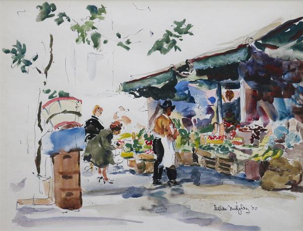 Italian Market Scene